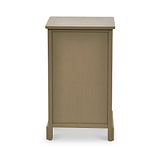 Croft Pine 3 Drawer Bedside Table Olive from Roseland Furniture