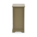 Croft Pine 3 Drawer Bedside Table Olive from Roseland Furniture