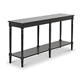 Heritage Pine Large Console Table Black from Roseland Furniture