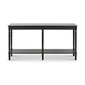 Heritage Pine Large Console Table Black from Roseland Furniture