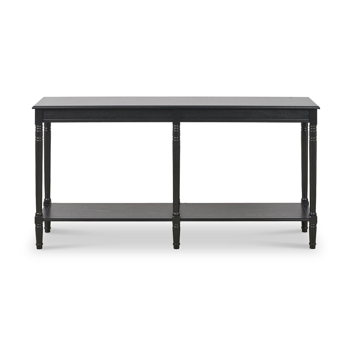 Heritage Pine Large Console Table Black from Roseland Furniture