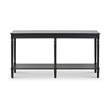Heritage Pine Large Console Table Black from Roseland Furniture