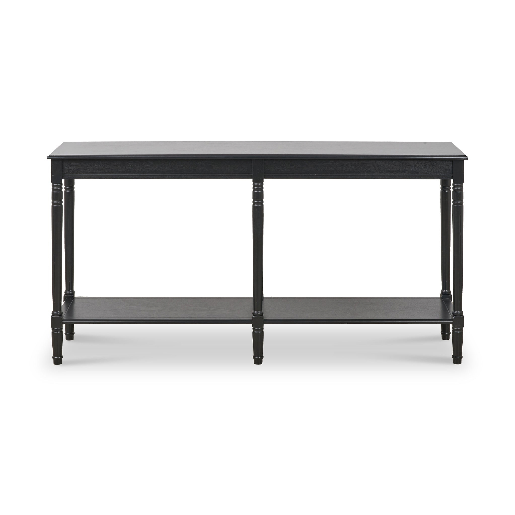 Heritage Pine Large Console Table Black from Roseland Furniture