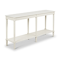 Heritage Pine Large Console Table EWhite from Roseland Furniture