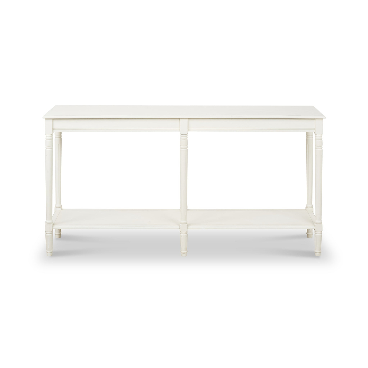 Heritage Pine Large Console Table EWhite from Roseland Furniture