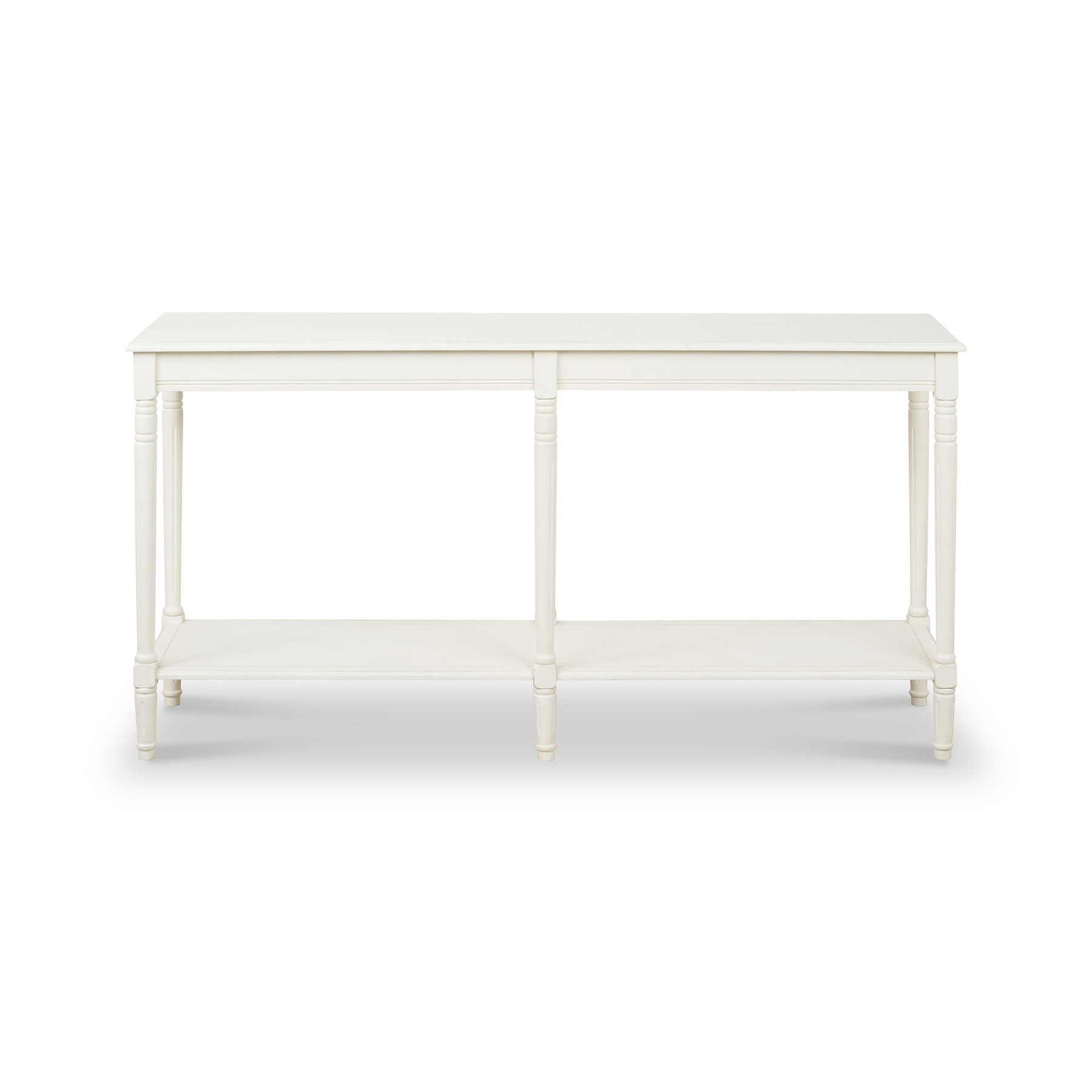 Heritage Pine Large Console Table EWhite from Roseland Furniture