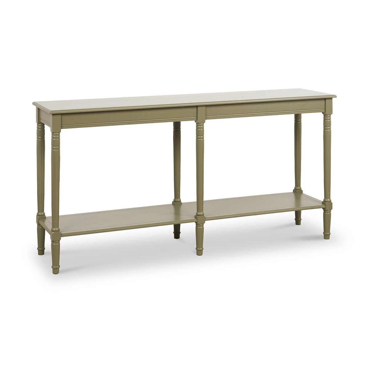 Heritage Pine Large Console Table Olive from Roseland Furniture