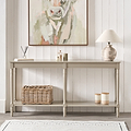 Heritage Pine Large Console Table Putty from Roseland Furniture