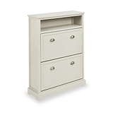 Croft Pine Shoe Storage Unit Linen from Roseland Furniture