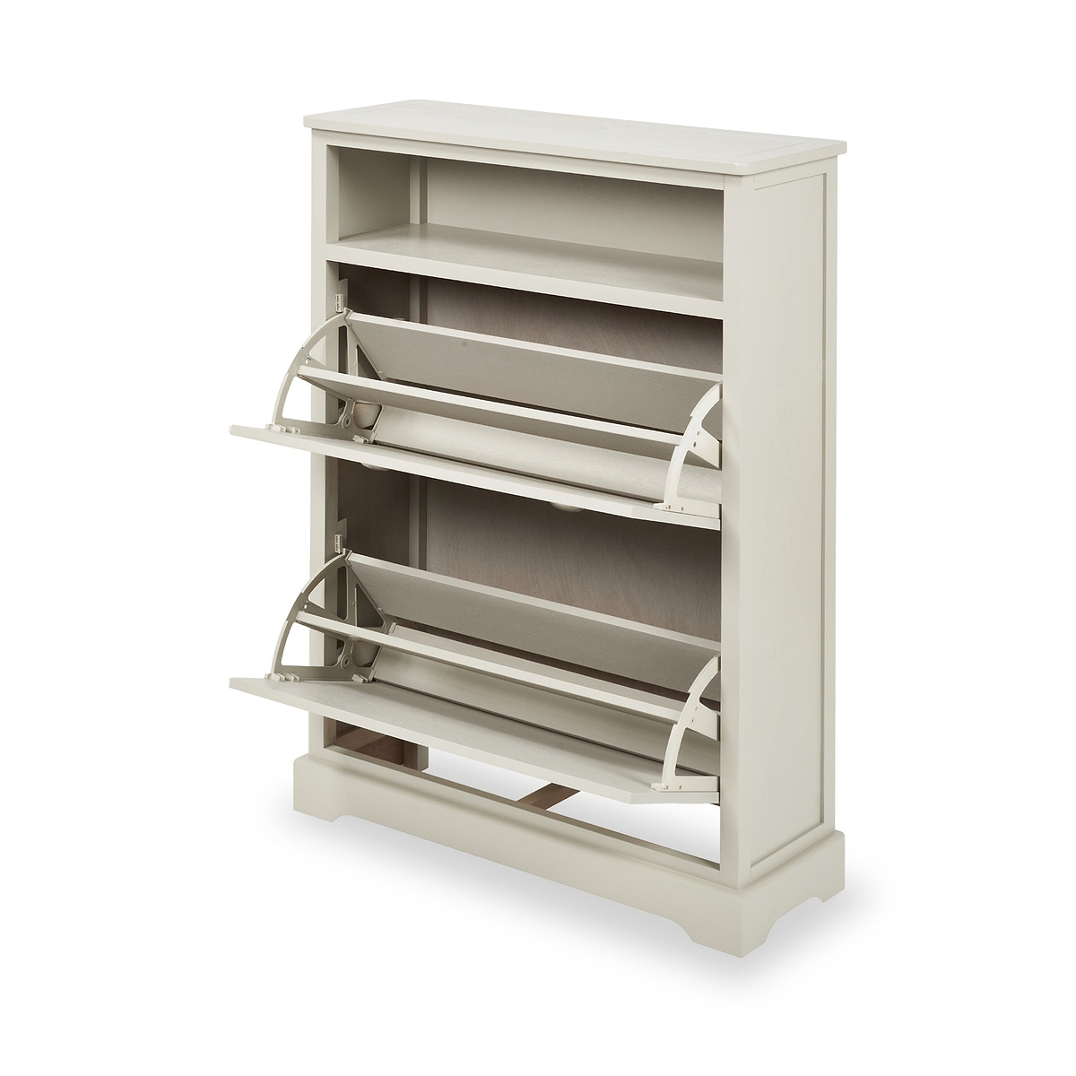 Croft Pine Shoe Storage Unit Linen from Roseland Furniture