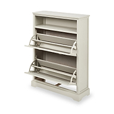 Croft Pine Shoe Storage Unit Linen from Roseland Furniture