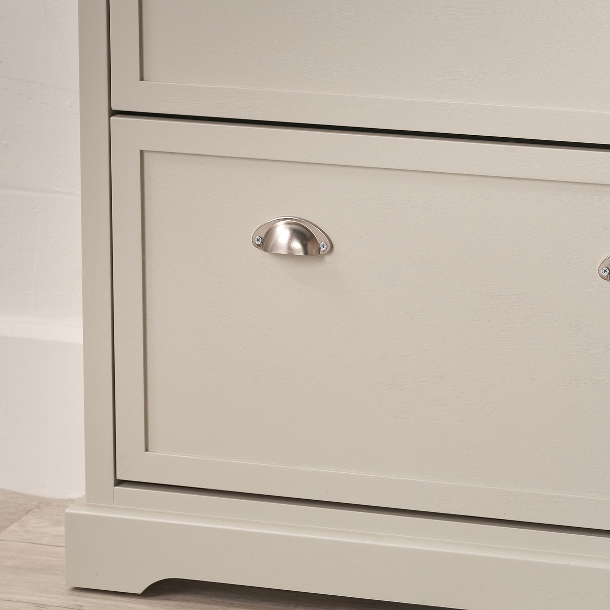 Croft Pine Shoe Storage Unit Linen from Roseland Furniture