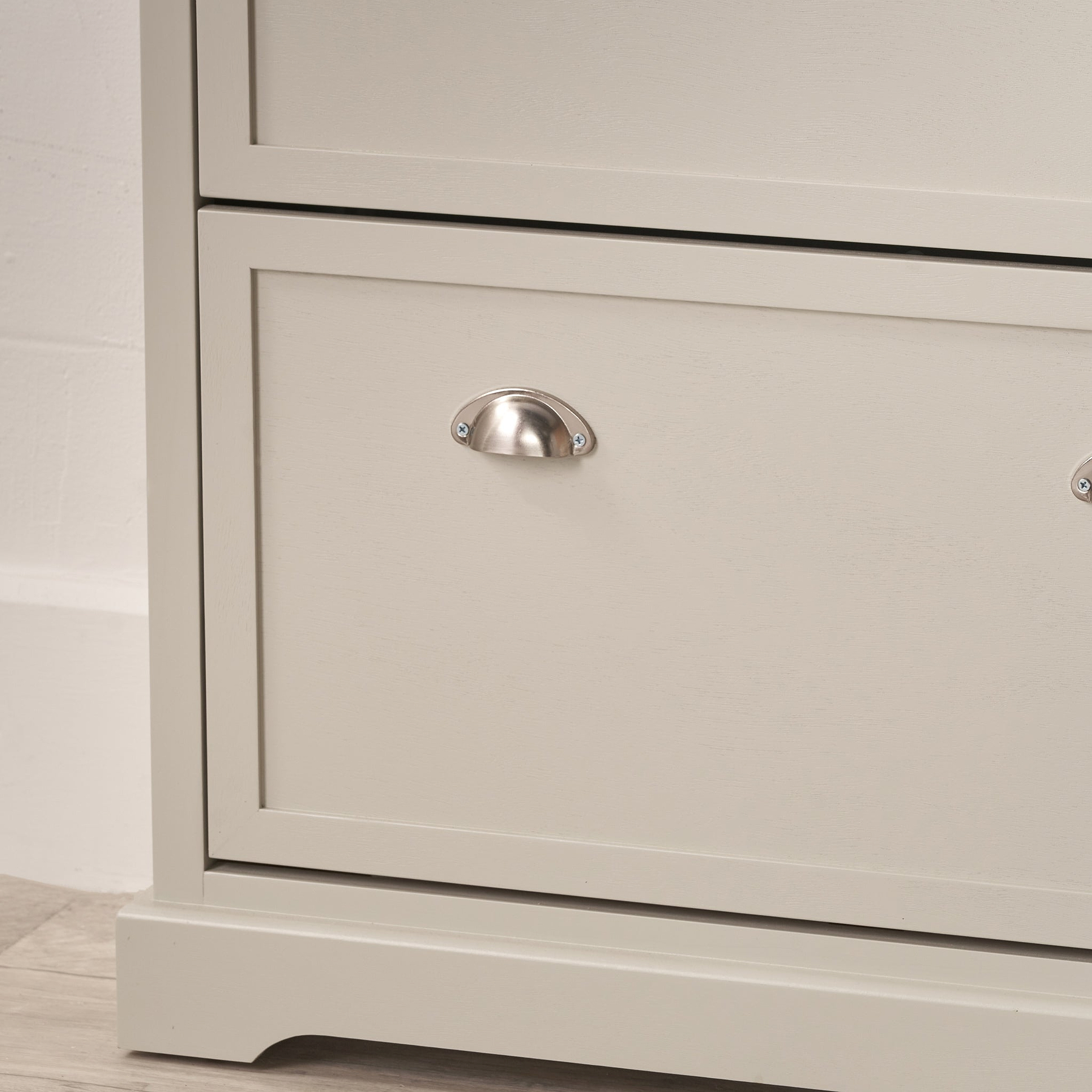 Croft Pine Shoe Storage Unit Linen from Roseland Furniture