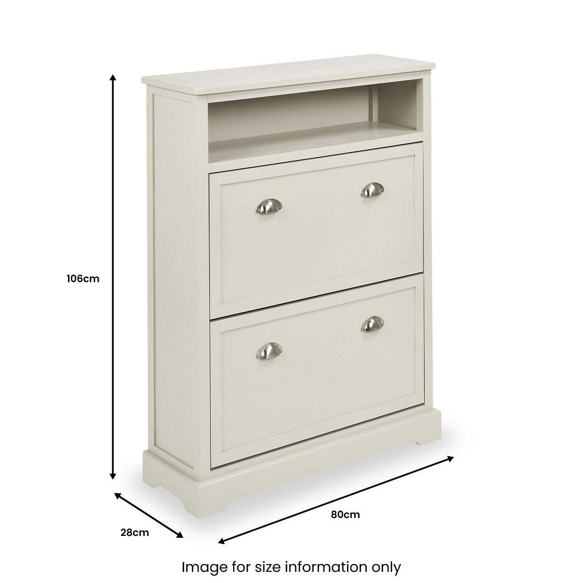 Croft Pine Shoe Storage Unit Linen from Roseland Furniture