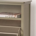 Croft Pine Shoe Storage Unit Olive from Roseland Furniture