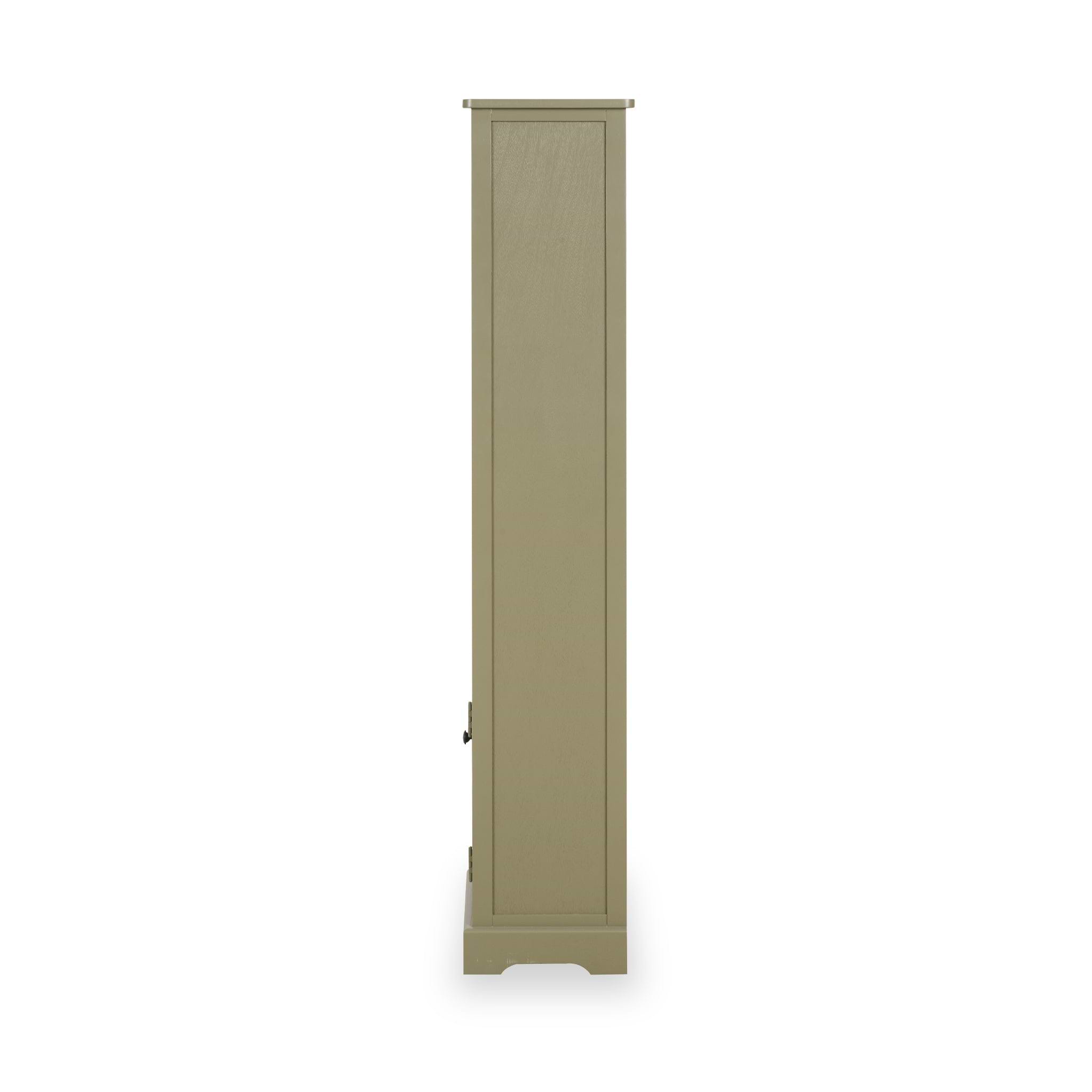 Croft Pine Display Cabinet Olive from Roseland Furniture