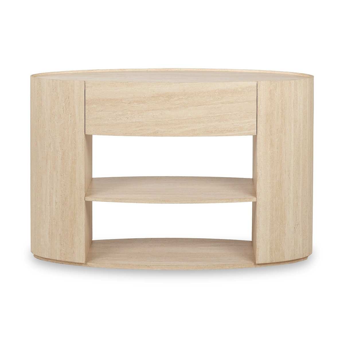 Tivoli Travertine Effect 1 Drawer Console Table from Roseland Furniture