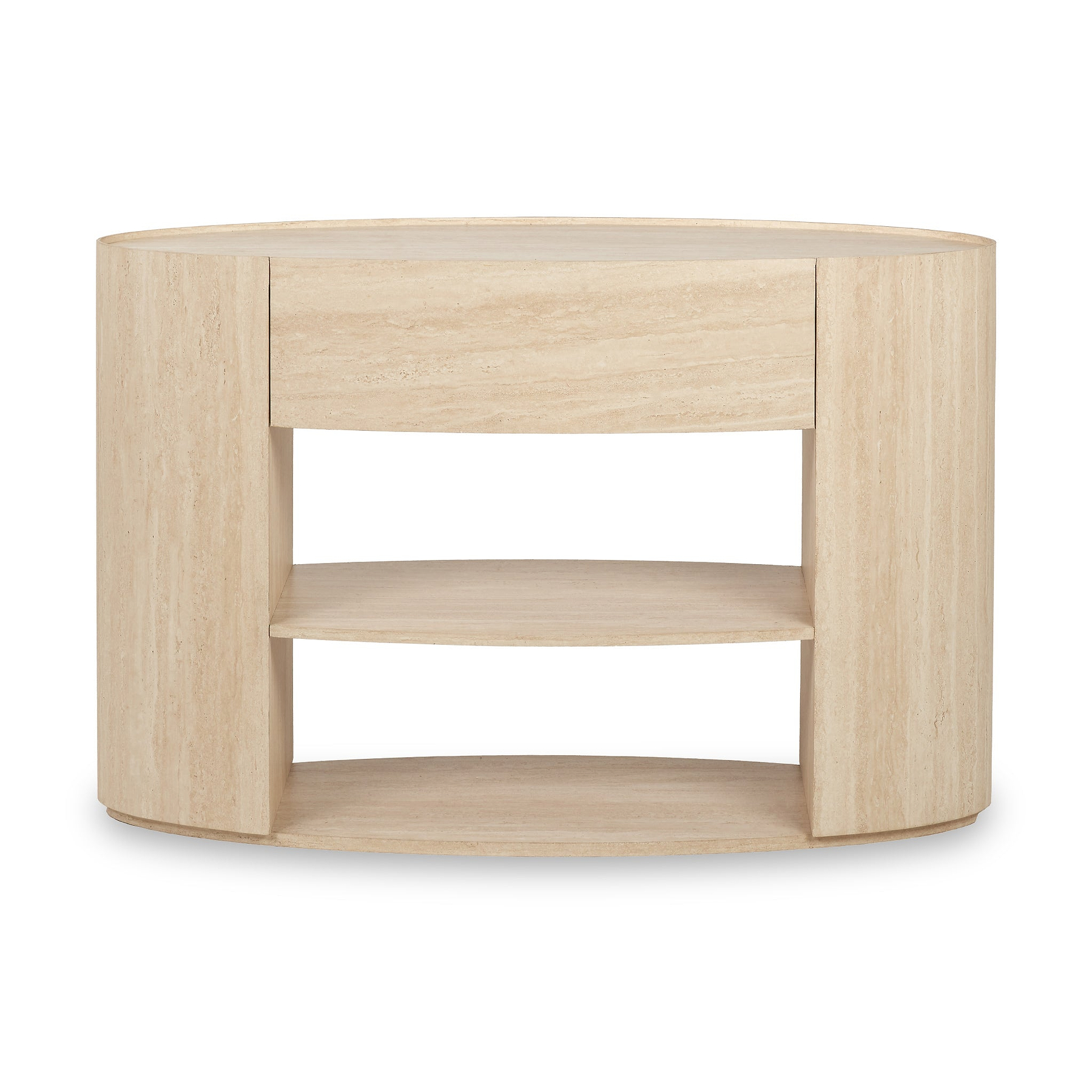 Tivoli Travertine Effect 1 Drawer Console Table from Roseland Furniture