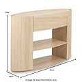 Tivoli Travertine Effect 1 Drawer Console Table from Roseland Furniture
