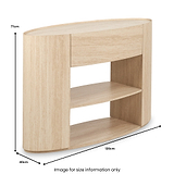 Tivoli Travertine Effect 1 Drawer Console Table from Roseland Furniture