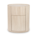 Tivoli Travertine Effect 1 Drawer Bedside Table from Roseland Furniture