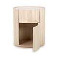 Tivoli Travertine Effect 1 Drawer Bedside Table from Roseland Furniture