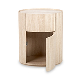 Tivoli Travertine Effect 1 Drawer Bedside Table from Roseland Furniture