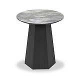 Myana Marble Effect Side Table from Roseland Furniture