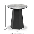 Myana Marble Effect Side Table from Roseland Furniture