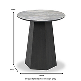 Myana Marble Effect Side Table from Roseland Furniture