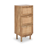 Henrik Natural Rattan 3 Drawer Chest from Roseland Furniture