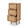 Henrik Natural Rattan 3 Drawer Chest from Roseland Furniture