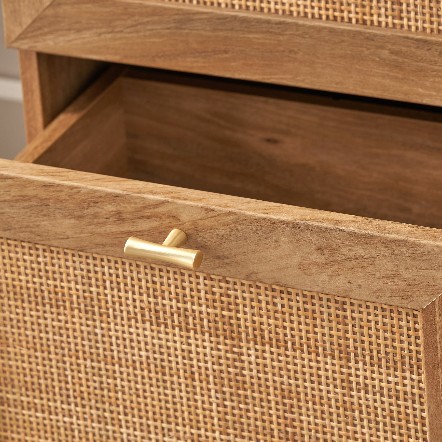 Henrik Natural Rattan 3 Drawer Chest from Roseland Furniture