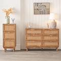 Henrik Natural Rattan 3 Drawer Chest from Roseland Furniture