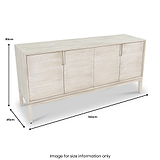 Gio White Sand Acacia Extra Large Sideboard from Roseland Furniture