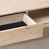 Gio White Sand Acacia 2 Drawer Coffee Table from Roseland Furniture