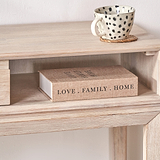 Gio White Sand 1 Drawer Console Table from Roseland Furniture