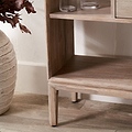 Gio White Sand 2 Drawer 7 Shelf Bookcase Unit from Roseland Furniture