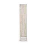 Gio White Sand 2 Drawer 7 Shelf Bookcase Unit from Roseland Furniture