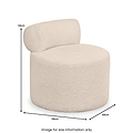 Assisi Accent Chair Taupe Teddy from Roseland Furniture