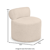 Assisi Accent Chair Taupe Teddy from Roseland Furniture