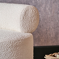 Assisi Accent Chair White Boucle from Roseland Furniture