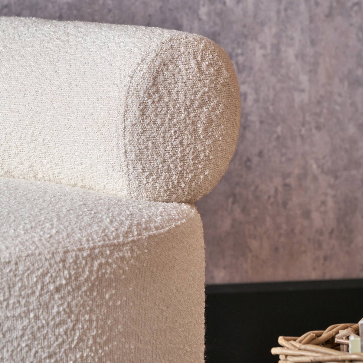 Assisi Accent Chair White Boucle from Roseland Furniture