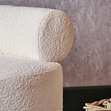 Assisi Accent Chair White Boucle from Roseland Furniture