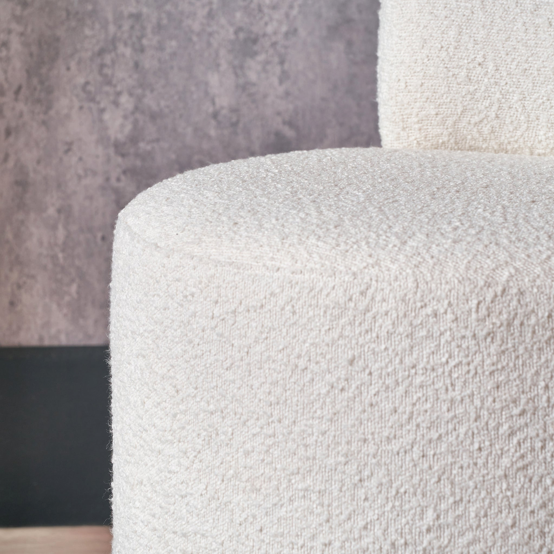 Assisi Accent Chair White Boucle from Roseland Furniture