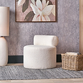 Assisi Accent Chair White Boucle from Roseland Furniture