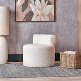 Assisi Accent Chair White Boucle from Roseland Furniture