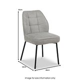 Enya Quilted Back Dining Chair from Roseland Furniture