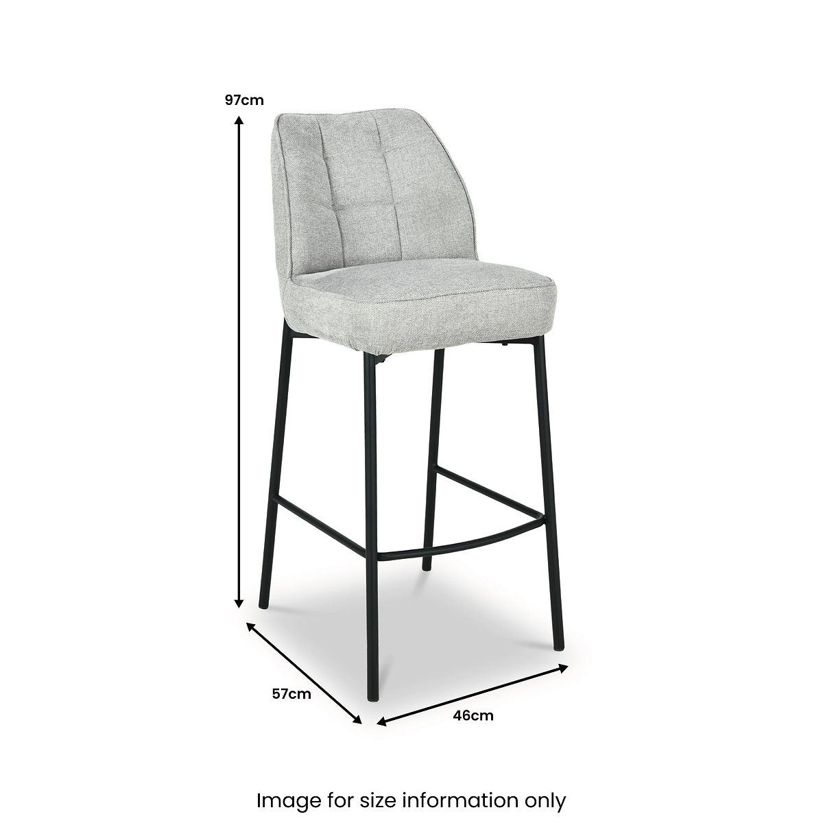 Enya Quilted Back Bar Stool from Roseland Furniture