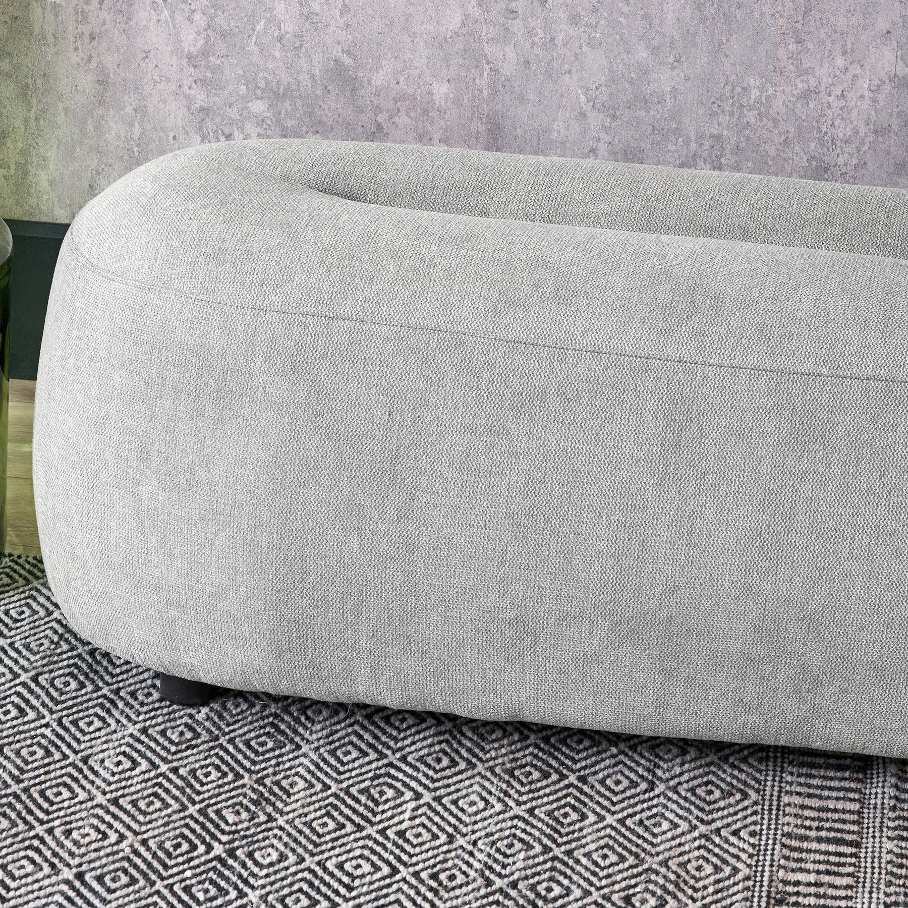 Carin Chenille Ottoman from Roseland Furniture